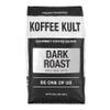 Koffee Kult Dark Roast Whole Bean Coffee 100% Arabica Coffee Beans, Gourmet Artisan Blend with Chocolate & Cinnamon Notes - 80oz Resealable Bag view 4