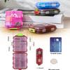 4PS Travel Pill Organizer with 164 Slice Labels10 Compartments Travel Pill Box Portable Folding Small Pill Case Daily Pill Container Used for Carry Storage Medicine Organizer by M MUchengbao view 3