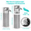 100% Waterproof Titanium Pill Box Keychain - TSA Approved, Strong and Heat Resistant, Travel Friendly | Fashion Necklace Design, Ultra Light and Compact with Extra Sealing Ring view 2