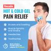 ICEWRAPS Mini Reusable Ice Packs, 3" x 3" Gel Packs, Hot & Cold Therapy for Injuries, Kids Boo Boos, Face, Wisdom Teeth, Mosquito Bite, Headaches & Fever, 6 Pack, Blue  FSA-HSA Eligible view 2