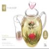 Teabloom Eternal Love Teapot  Glass Teapot (36 oz), Heart-Topped Lid, Glass Loose Leaf Tea Infuser + 2 Gourmet Blooming Teas - Thermal Shock Resistant - Stovetop Safe view 3