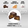 Bixby Organic Dark Chocolate Crunchy Peanut Butter Sea Salt Bites - Gluten Free, Kosher, Non-GMO Chocolate Clusters - Organic Dark Chocolate Snacks - Resealable 4.2oz Bags - Pack of 6 Bags view 2