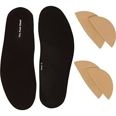 FootChair Orthotics with Pads for Adjustable Arch Height. Relieve Plantar Fasciitis and Other Foot Pain (Womens 11-12.5 / Mens 9-10.5)