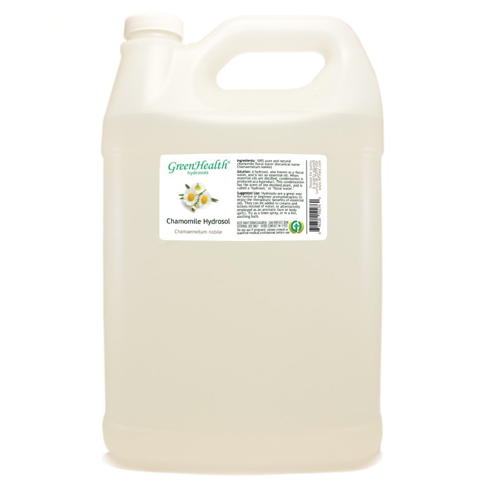 Chamomile Hydrosol (Floral Water) - 1 Gallon Plastic Jug w/Cap - 100% pure (NOT OIL)