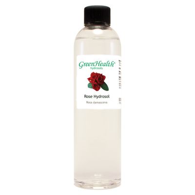 GreenHealth Rose Hydrosol (Floral Water) - 8 fl oz Plastic Jug w/Cap - 100% Pure (NOT Oil)