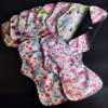 10pcs Reusable Bamboo Charcoal Cloth Menstrual Pads Set, Including 5pc Small Panty Liners + 3pcs Regular Flow Sanitary Pads +2pcs Heavy Flow Menstrual Pads view 2