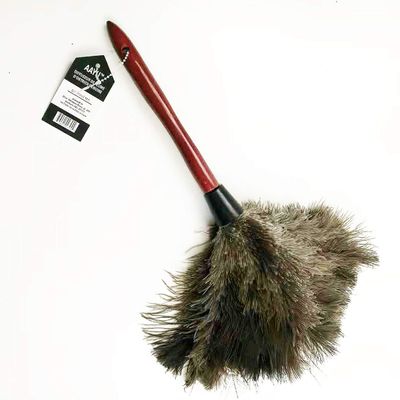 AAYU Premium 14.5" Feather Duster for Home | Natural Duster for Cleaning and Feather Moping | Eco Friendly | Genuine Ostrich Feather Duster with Wooden Handle | Easy to Clean Dust and Reuse (36 cm)